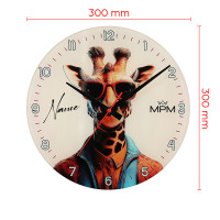 Detské nástenné hodiny MPM Raff - béžová 4598.13, 30cm